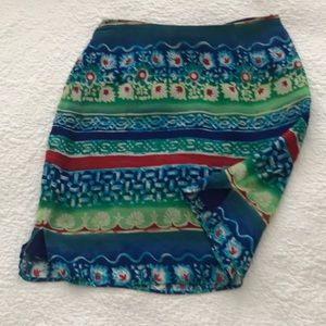 Easy summer skirt with side slits